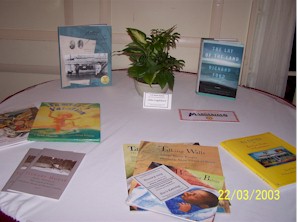 Signed books for the auction