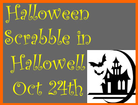 Halloween Scrabble in Hallowell