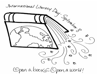International Literacy Day - September 8 - Open a book - Open a world