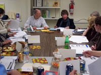 Bob McIntire and Marcia Cohen Train the new Tutors